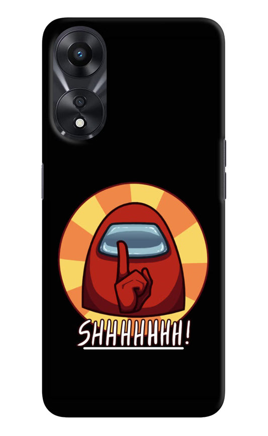 Among Us Shhh! Oppo A78 5G Hard Case Back Cover by Casekaro