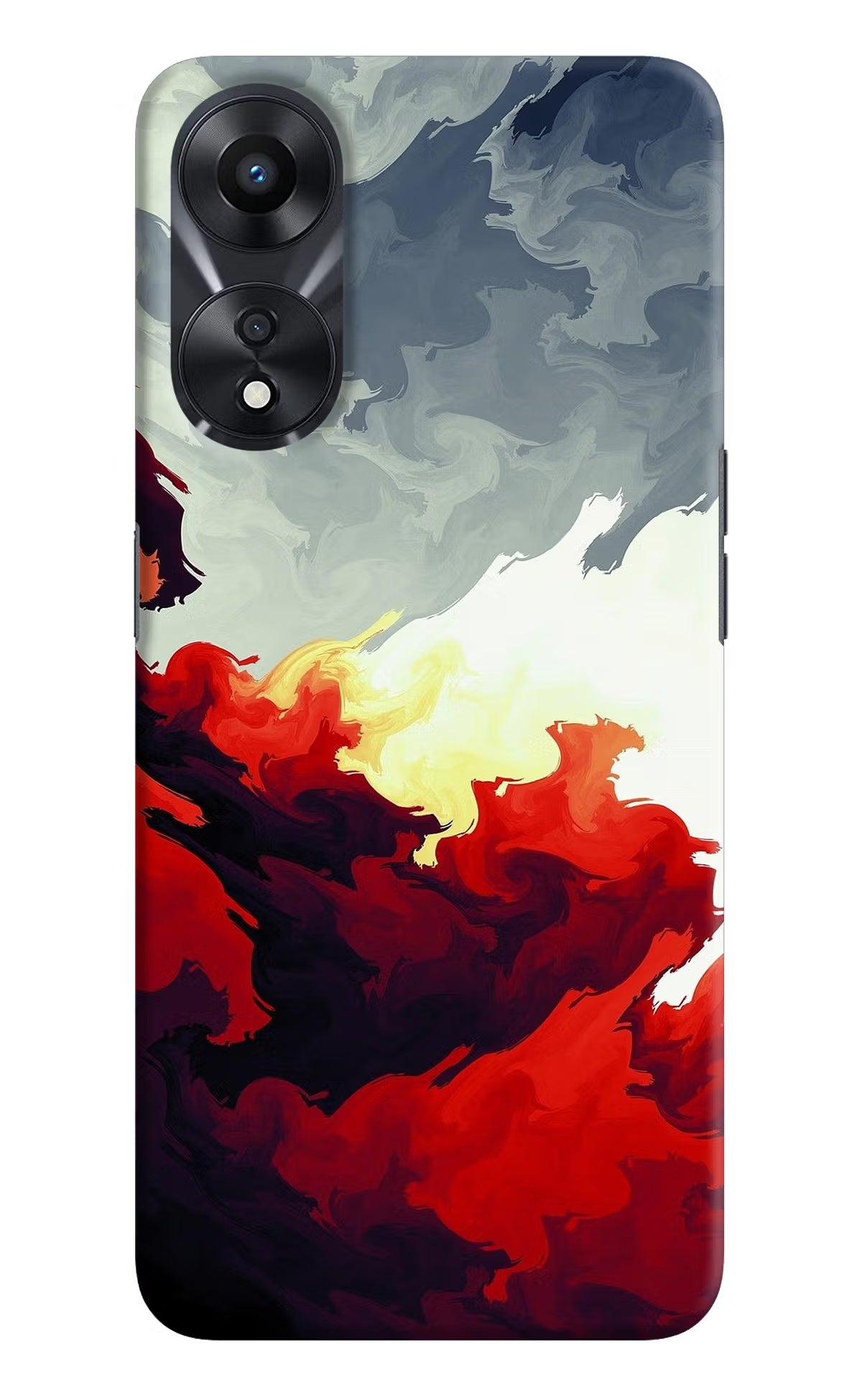 Fire Cloud Oppo A78 5G Hard Case Back Cover by Casekaro