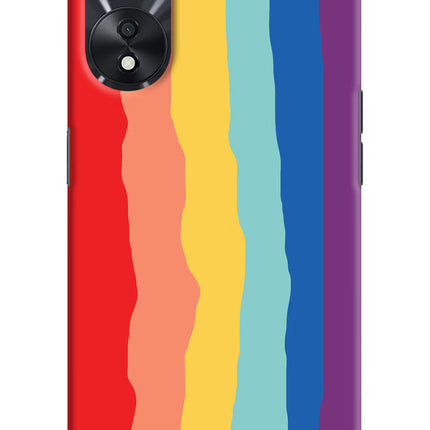 Rainbow Oppo A78 5G Hard Case Back Cover by Casekaro