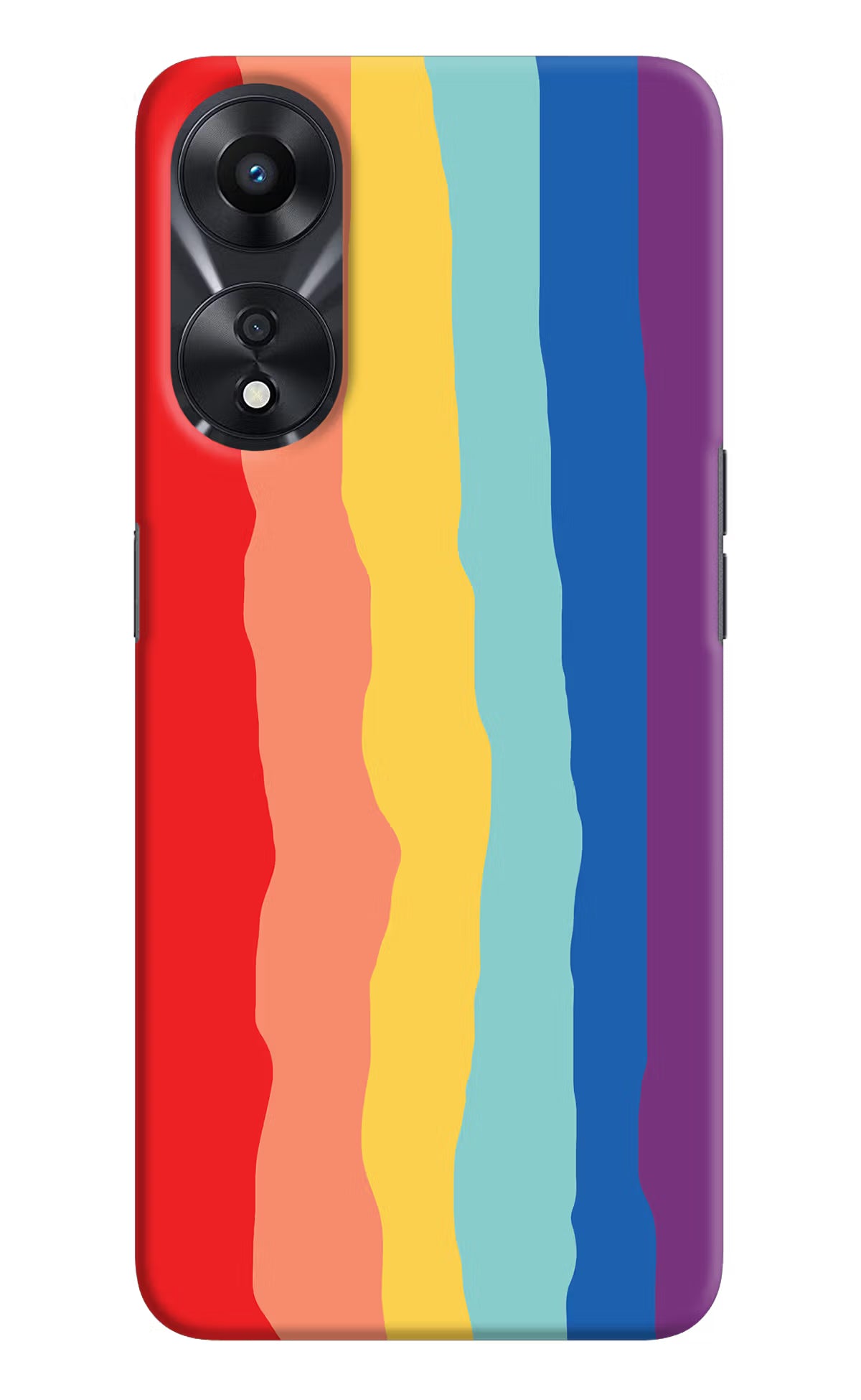 Rainbow Oppo A78 5G Hard Case Back Cover by Casekaro