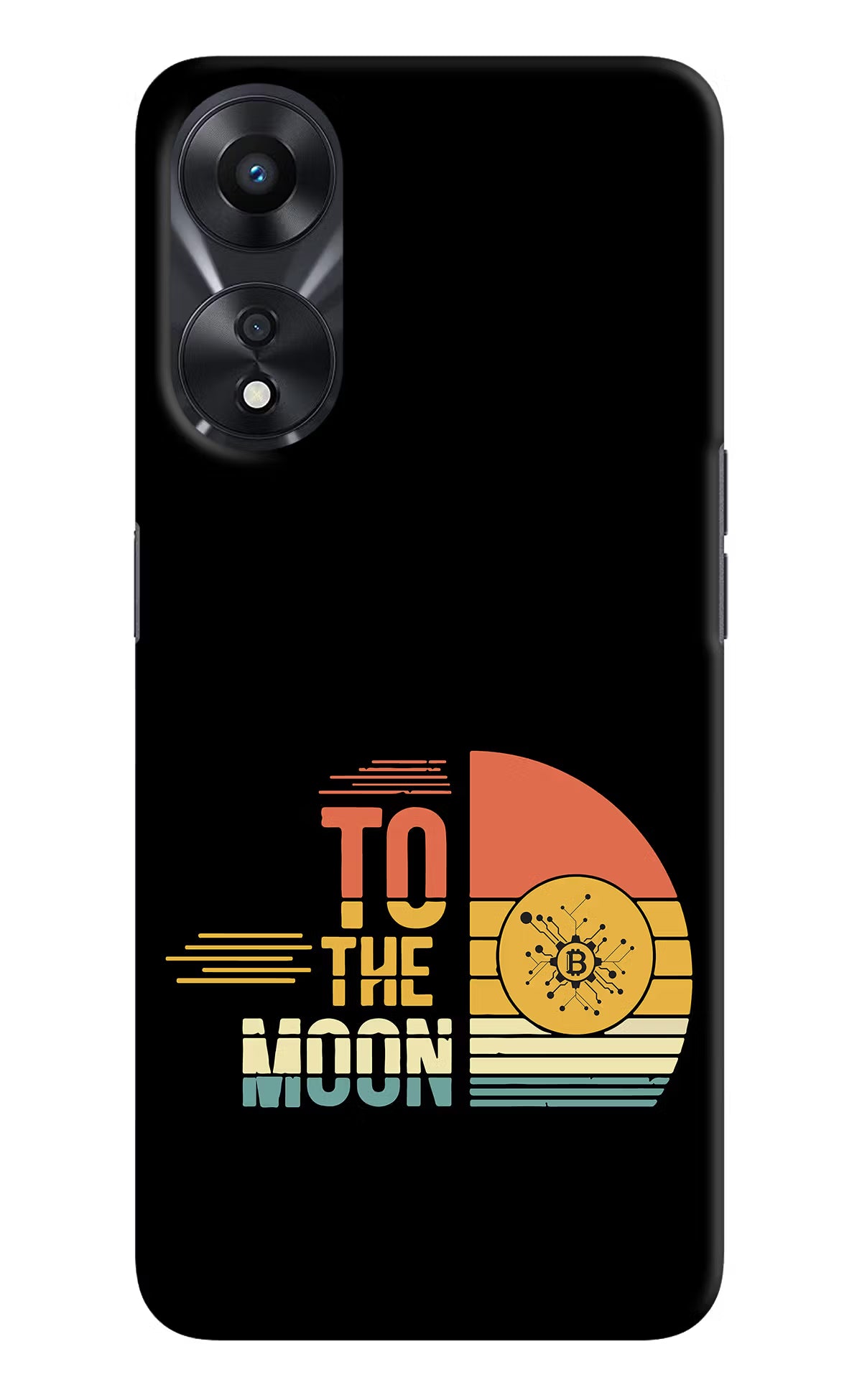 To the Moon Oppo A78 5G Hard Case Back Cover by Casekaro