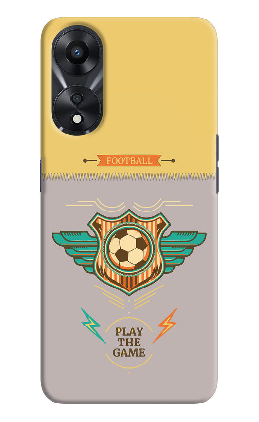 Football Oppo A78 5G Hard Case Back Cover by Casekaro