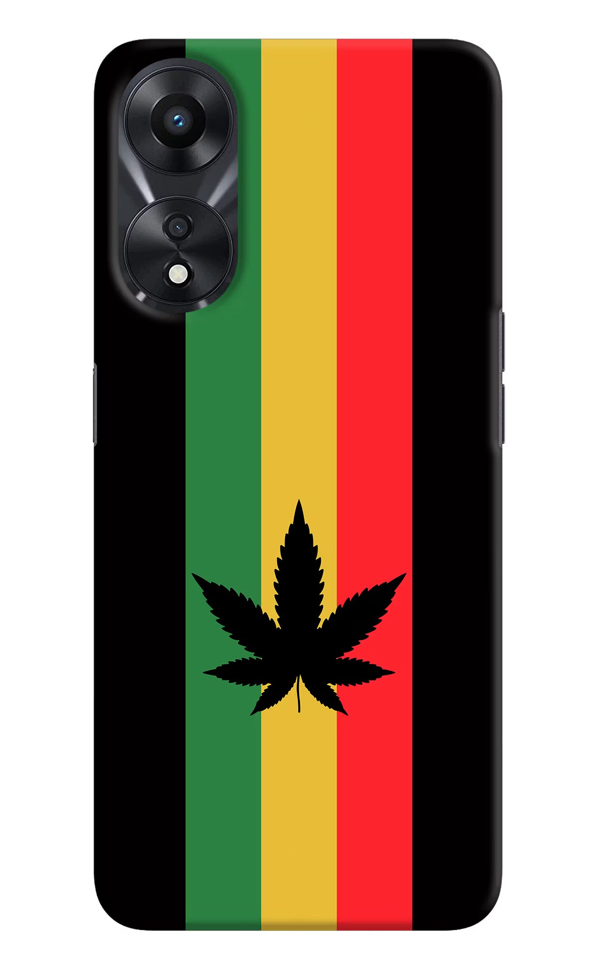 Weed Flag Oppo A78 5G Hard Case Back Cover by Casekaro