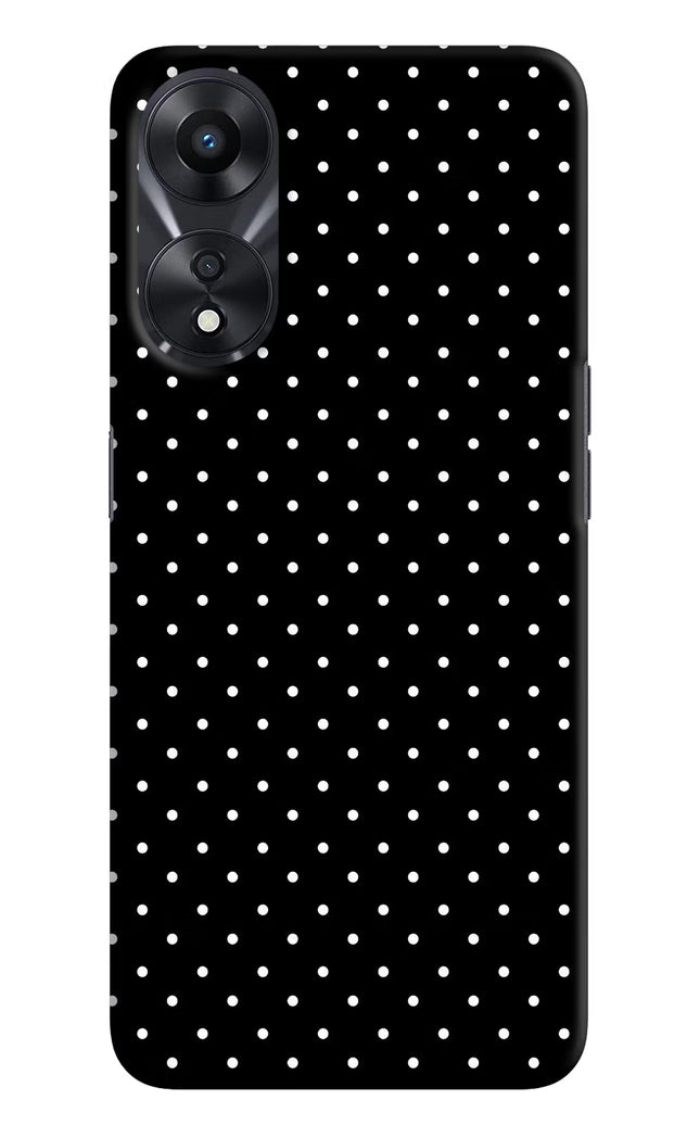 White Dots Oppo A78 5G Hard Case Back Cover by Casekaro