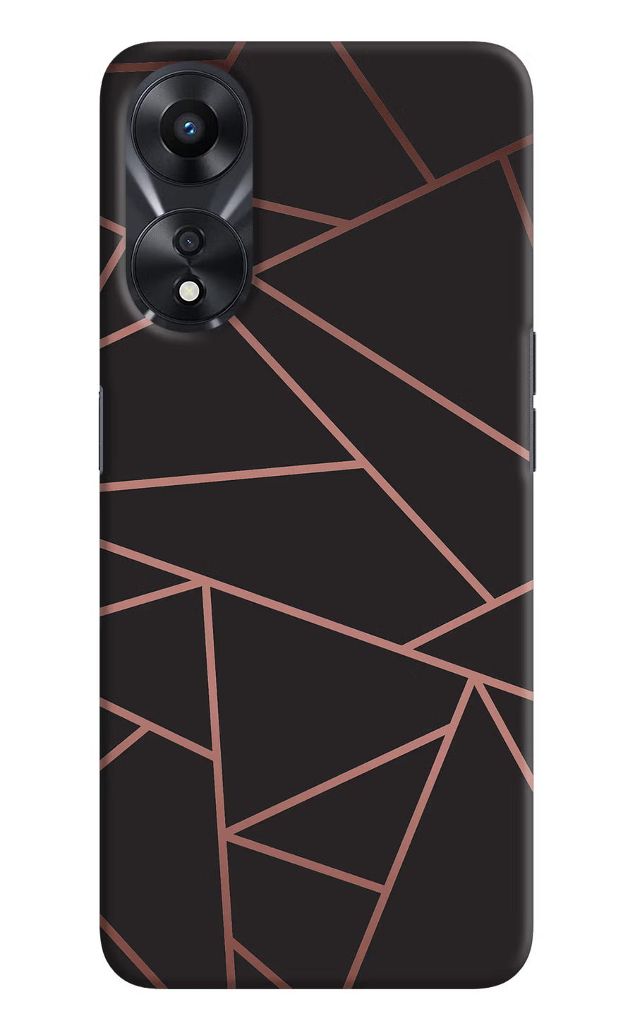 Geometric Pattern Oppo A78 5G Back Cover, Hard case