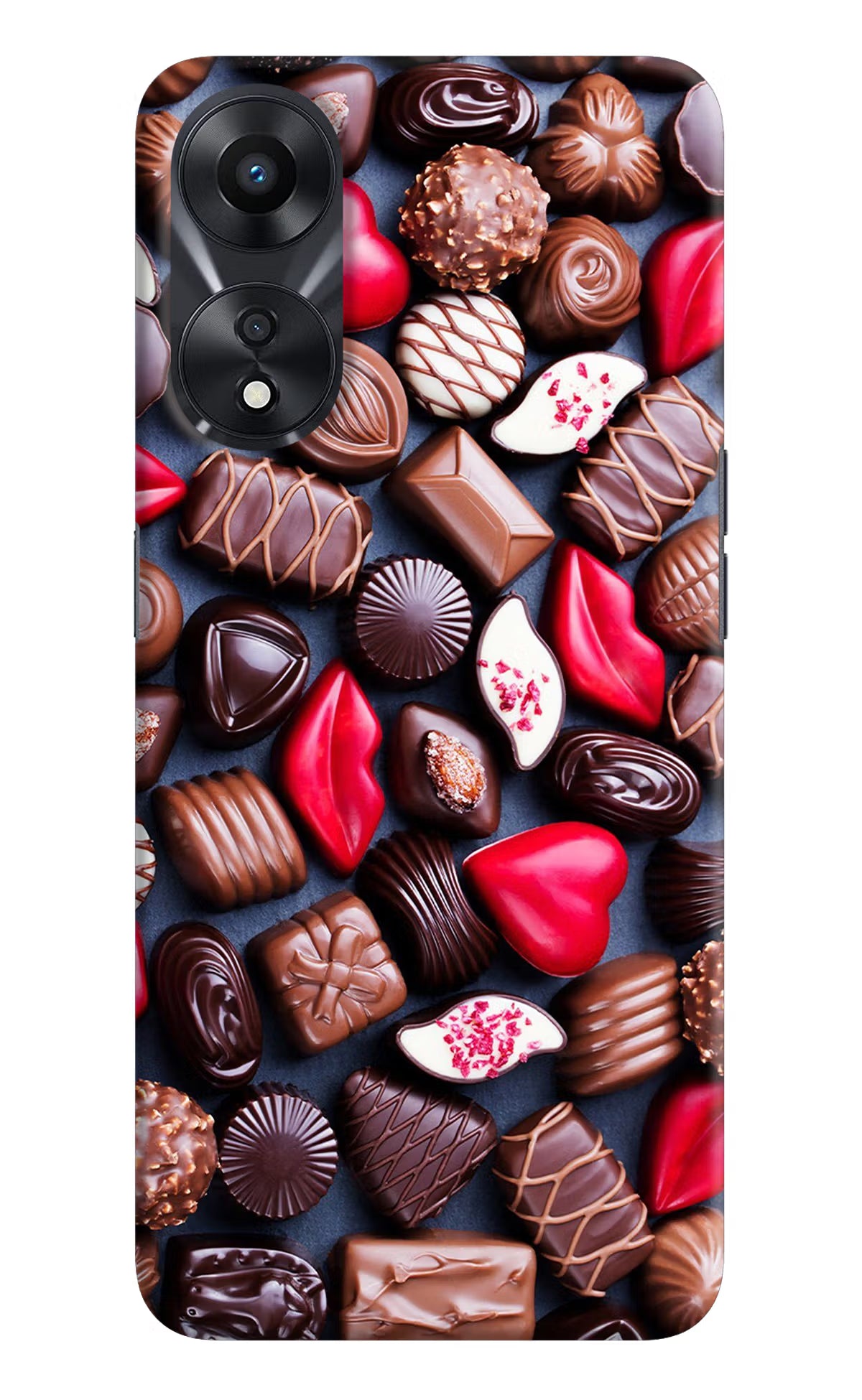 Chocolates Oppo A78 5G Hard Case Back Cover by Casekaro