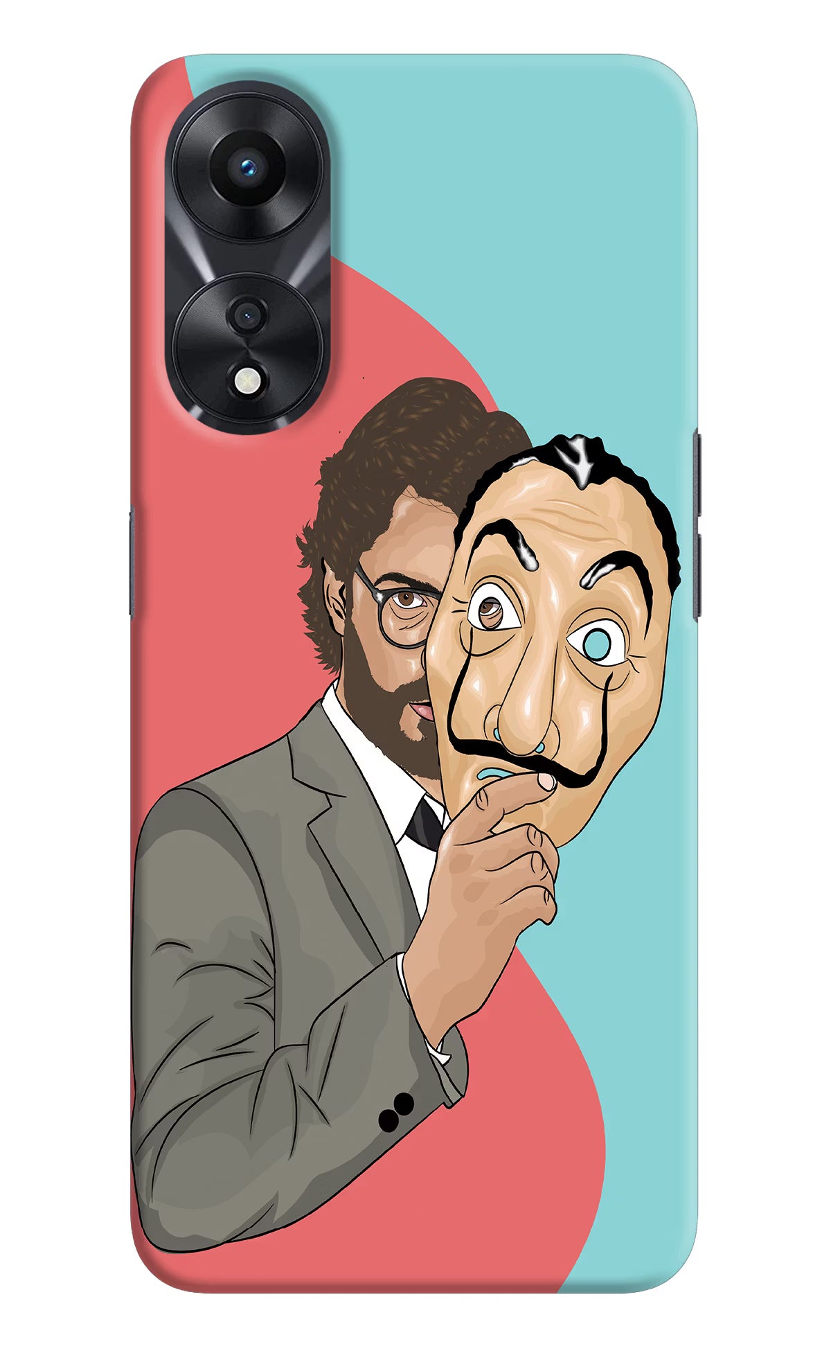 Professor Oppo A78 5G Hard Case Back Cover by Casekaro