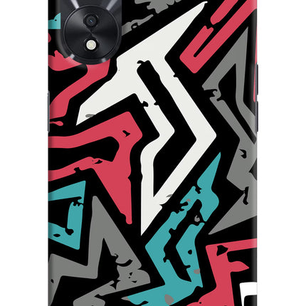 Geometric Graffiti Oppo A78 5G Hard Case Back Cover by Casekaro