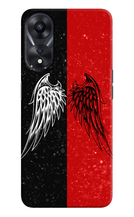 Wings Oppo A78 5G Hard Case Back Cover by Casekaro