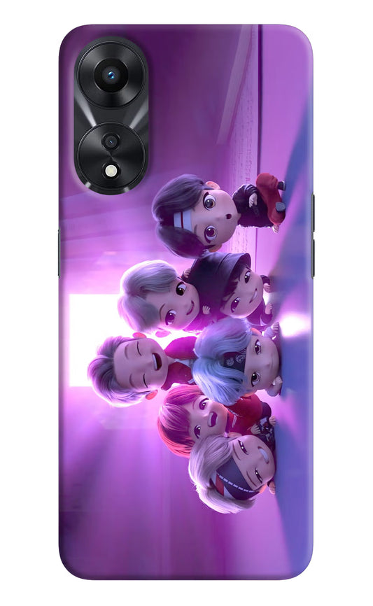 BTS Chibi Oppo A78 5G Hard Case Back Cover by Casekaro