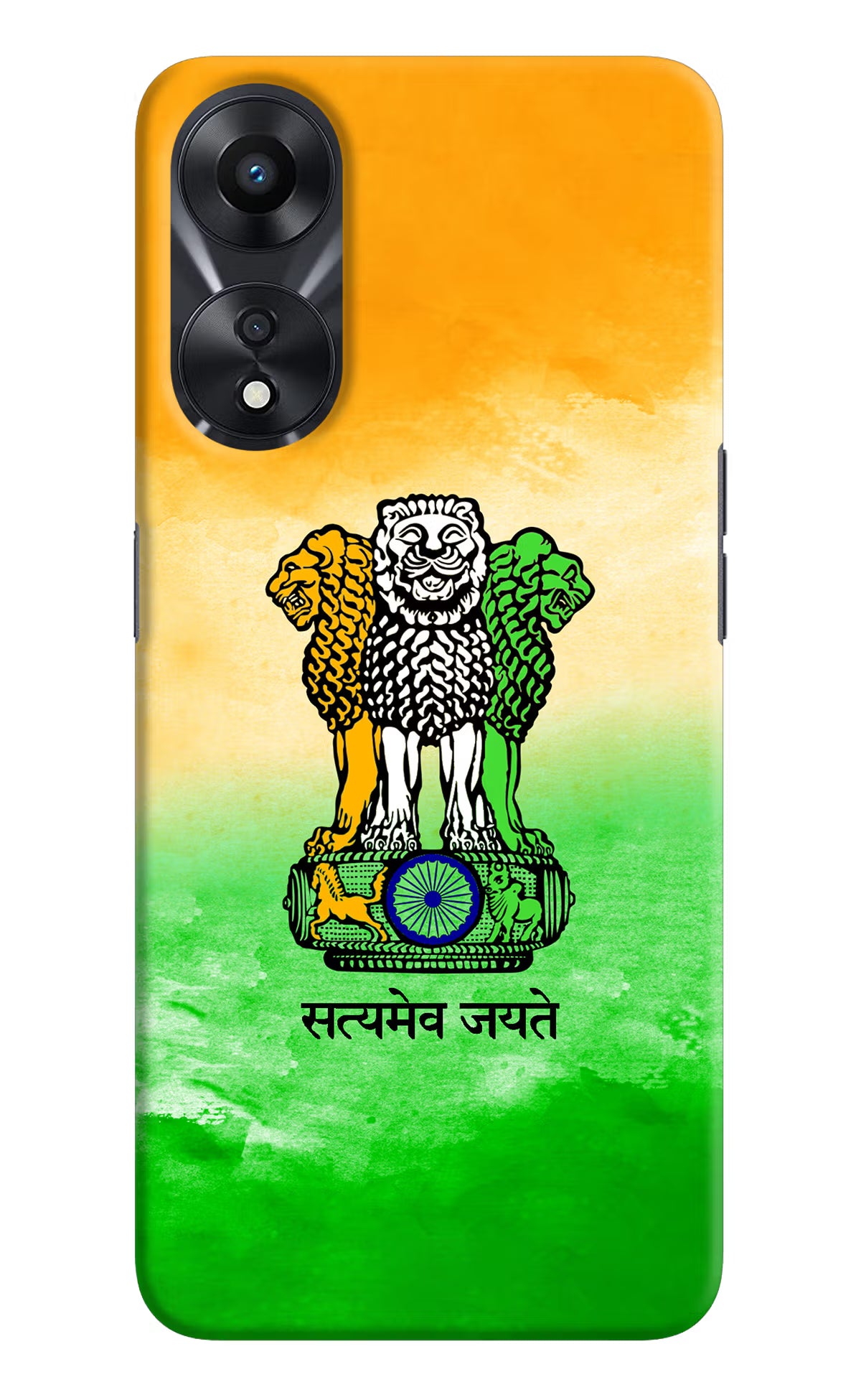Satyamev Jayate Flag Oppo A78 5G Hard Case Back Cover by Casekaro