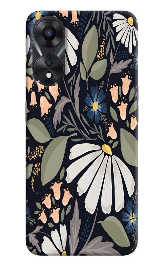 Flowers Art Oppo A78 5G Hard Case Back Cover by Casekaro