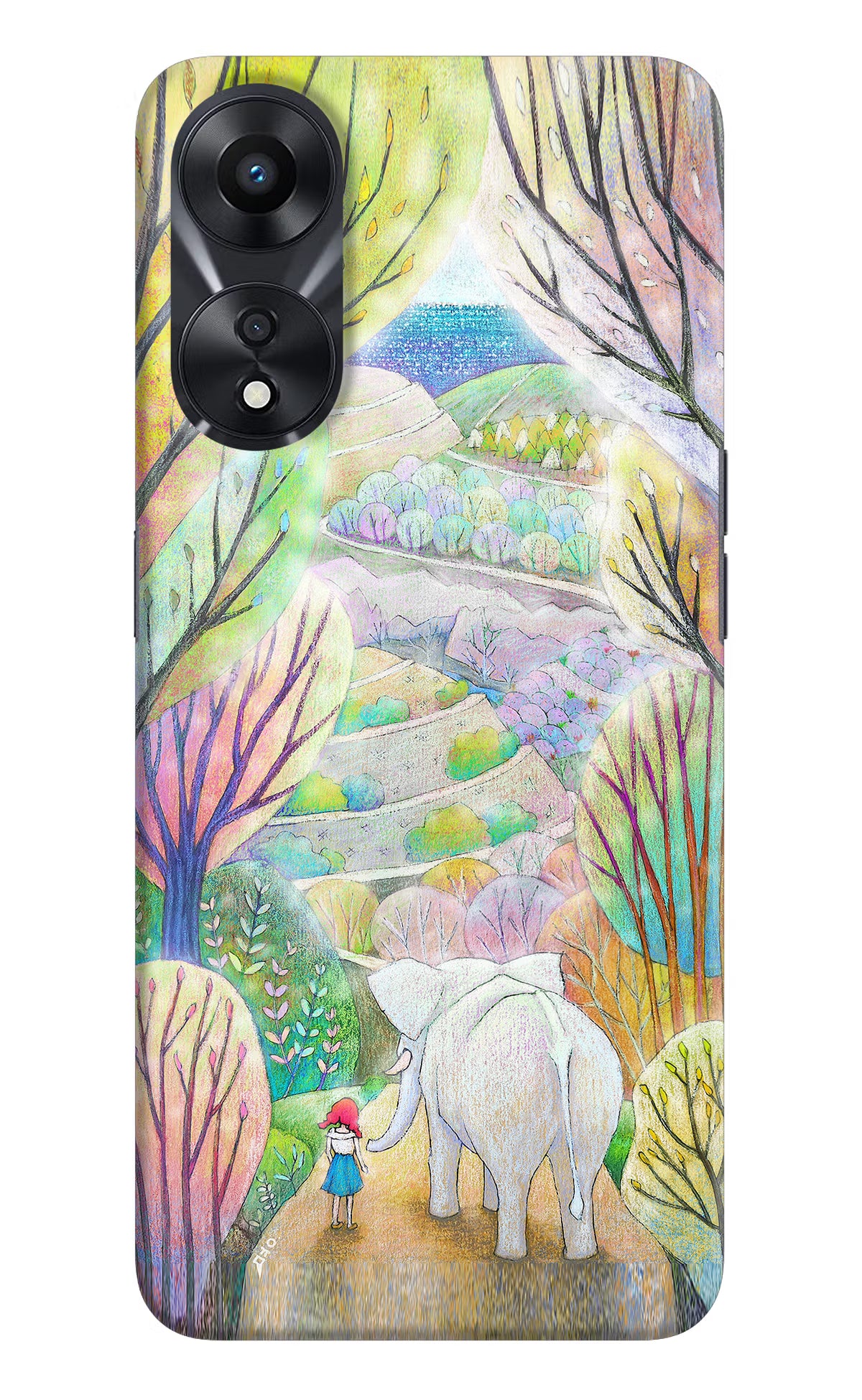 Nature Painting Oppo A78 5G Hard Case Back Cover by Casekaro