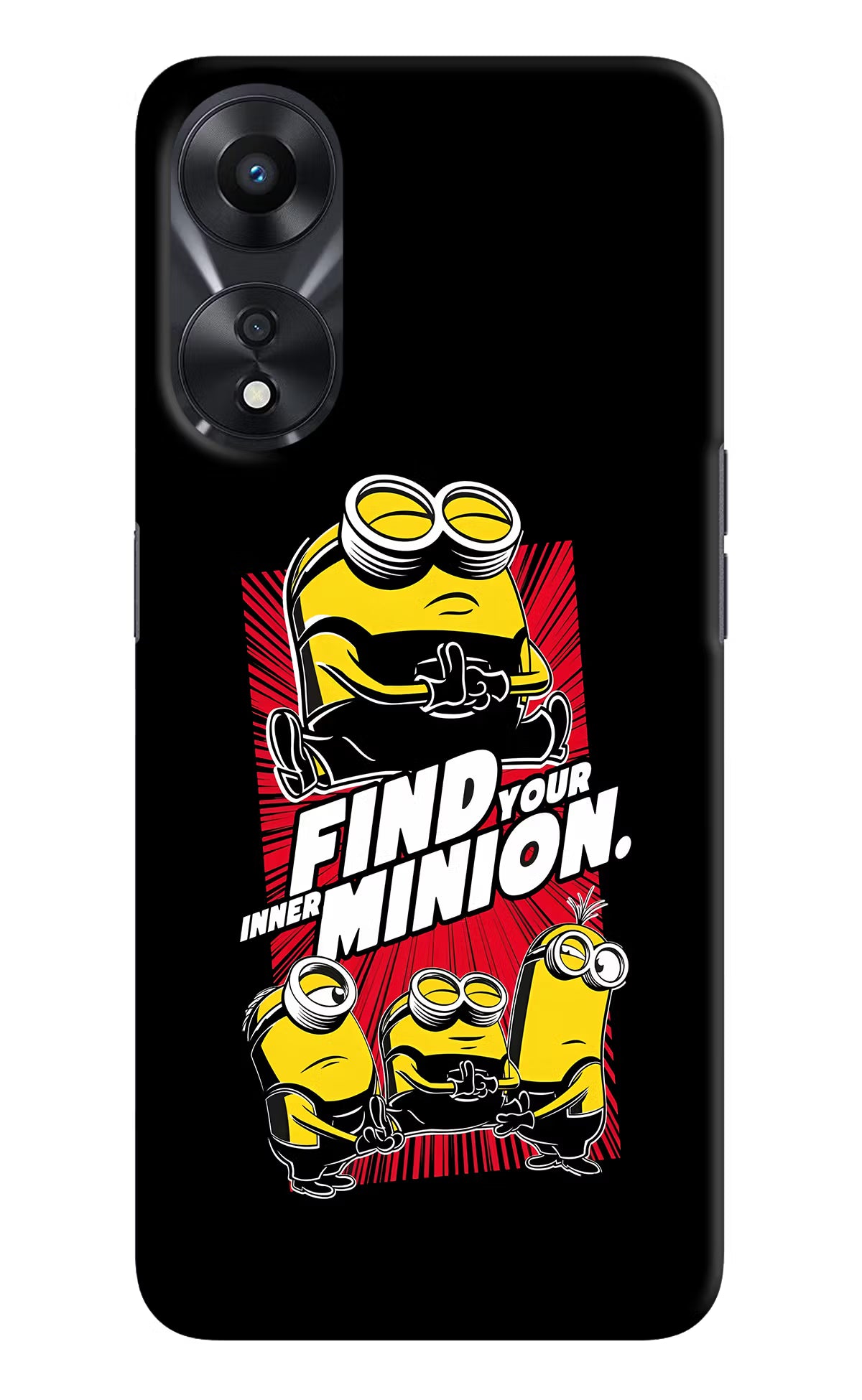 Find your inner Minion Oppo A78 5G Hard Case Back Cover by Casekaro