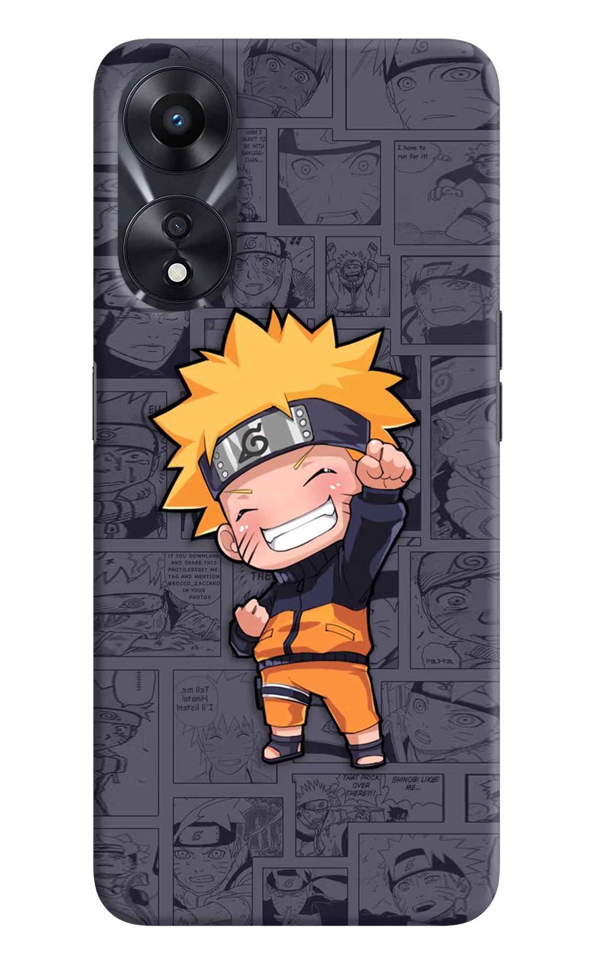 Chota Naruto Oppo A78 5G Hard Case Back Cover by Casekaro