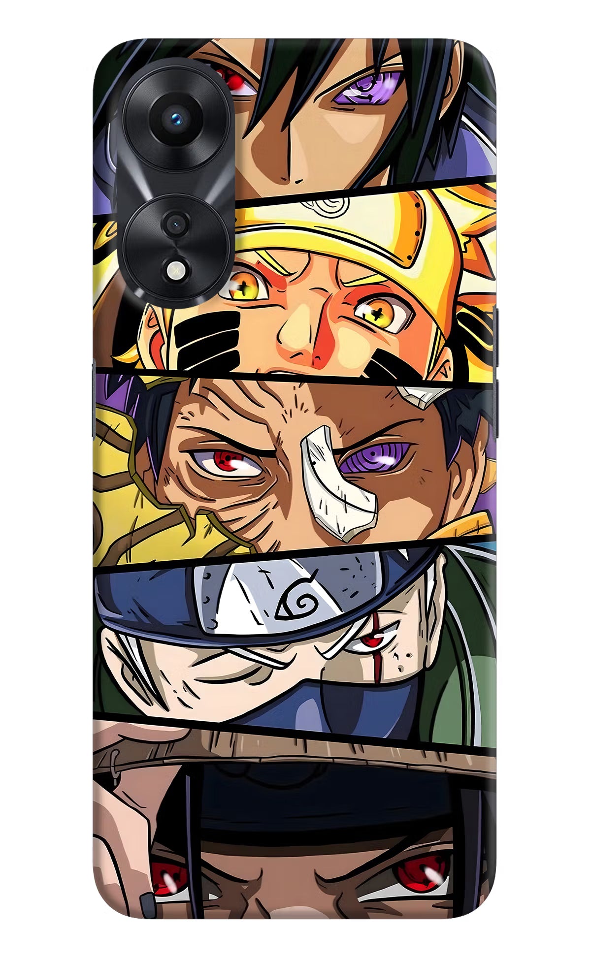 Naruto Character Oppo A78 5G Hard Case Back Cover by Casekaro