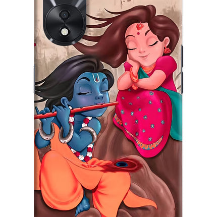 Radhe Krishna Oppo A78 5G Hard Case Back Cover by Casekaro