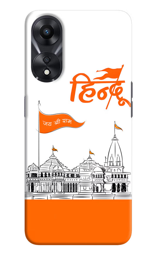 Jai Shree Ram Hindu Oppo A78 5G Hard Case Back Cover by Casekaro