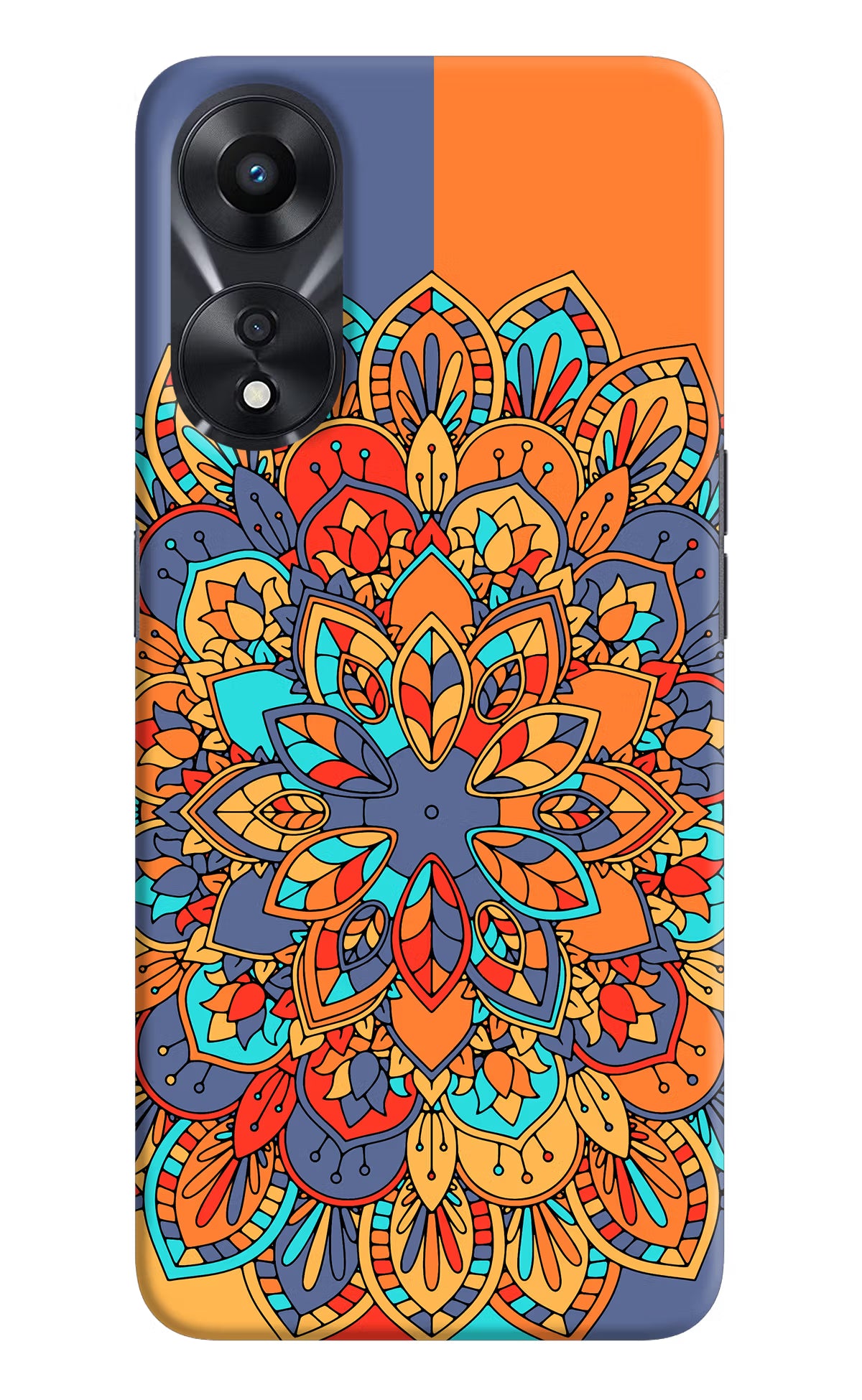 Color Mandala Oppo A78 5G Hard Case Back Cover by Casekaro