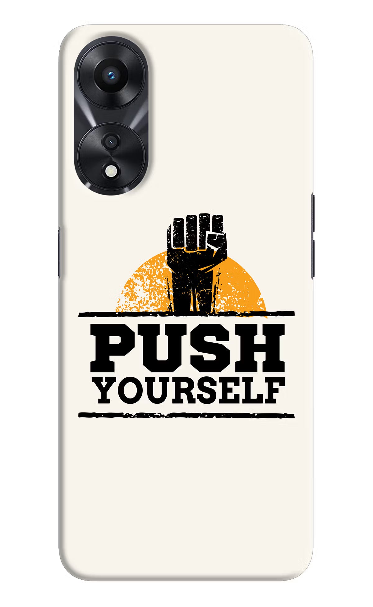 Push Yourself Oppo A78 5G Hard Case Back Cover by Casekaro