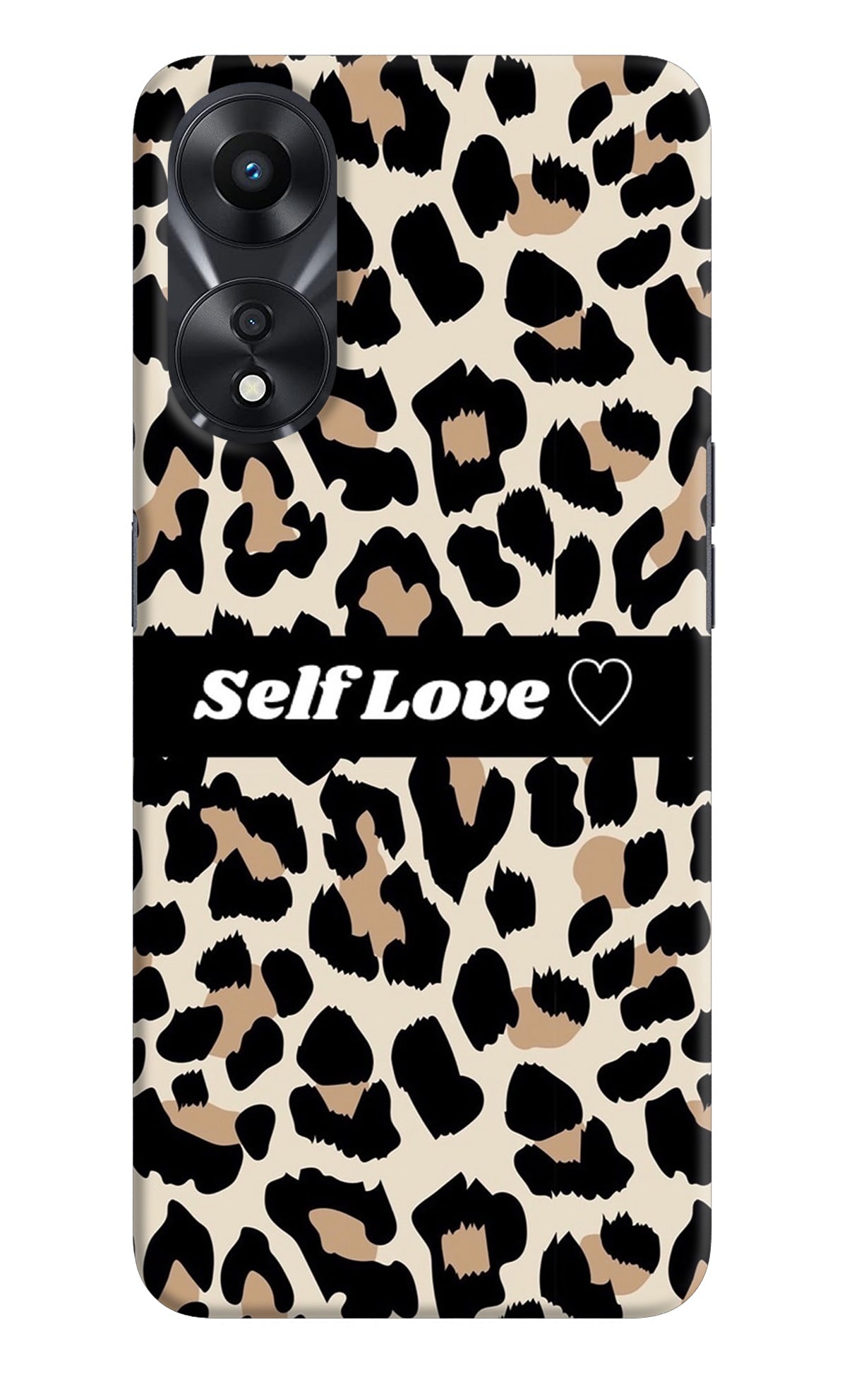 Leopard Print Self Love Oppo A78 5G Back Cover