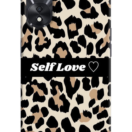 Leopard Print Self Love Oppo A78 5G Hard Case Back Cover by Casekaro