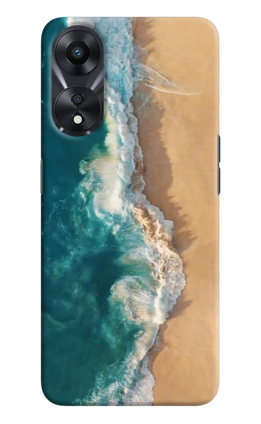 Ocean Beach Oppo A78 5G Hard Case Back Cover by Casekaro