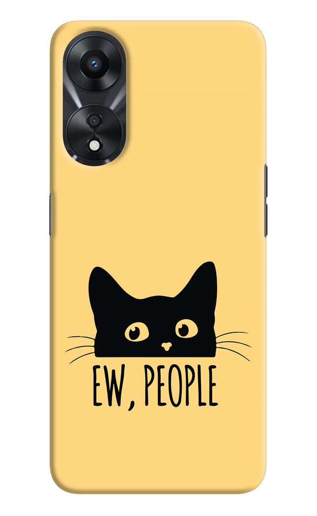Ew People Catitude Oppo A78 5G Hard Case Back Cover by Casekaro