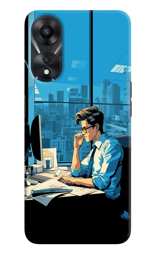 Focused Hustler (AI Generated) Oppo A78 5G Hard Case Back Cover by Casekaro