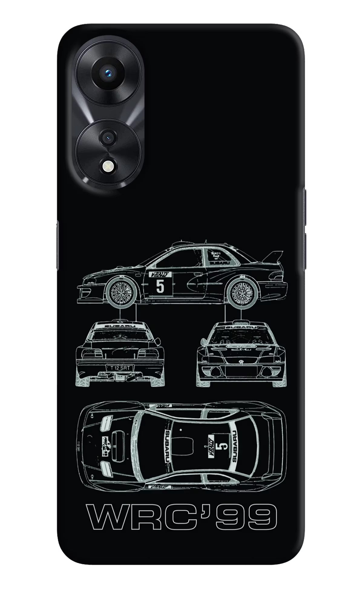 WRC'99 Oppo A78 5G Hard Case Back Cover by Casekaro