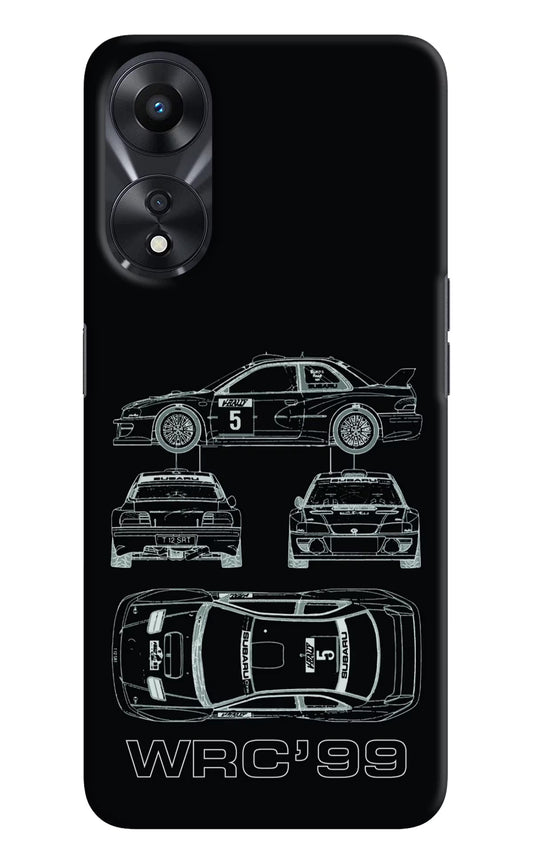 WRC'99 Oppo A78 5G Hard Case Back Cover by Casekaro