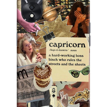 Capricorn Zodiac Oppo A78 5G Hard Case Back Cover by Casekaro
