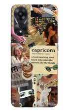 Capricorn Zodiac Oppo A78 5G Hard Case Back Cover by Casekaro