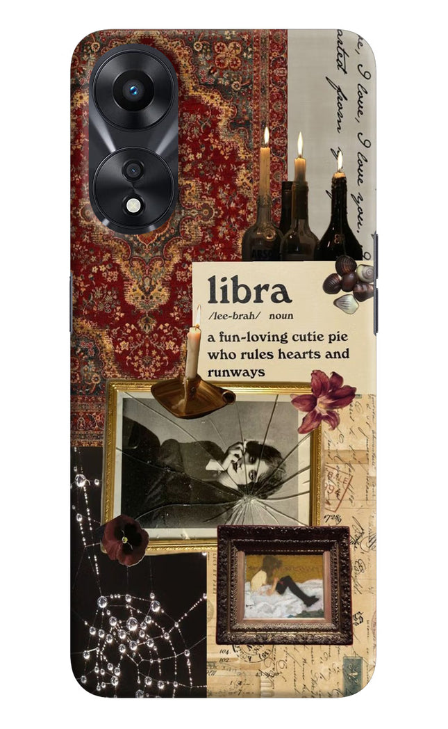 Libra Zodiac Oppo A78 5G Hard Case Back Cover by Casekaro