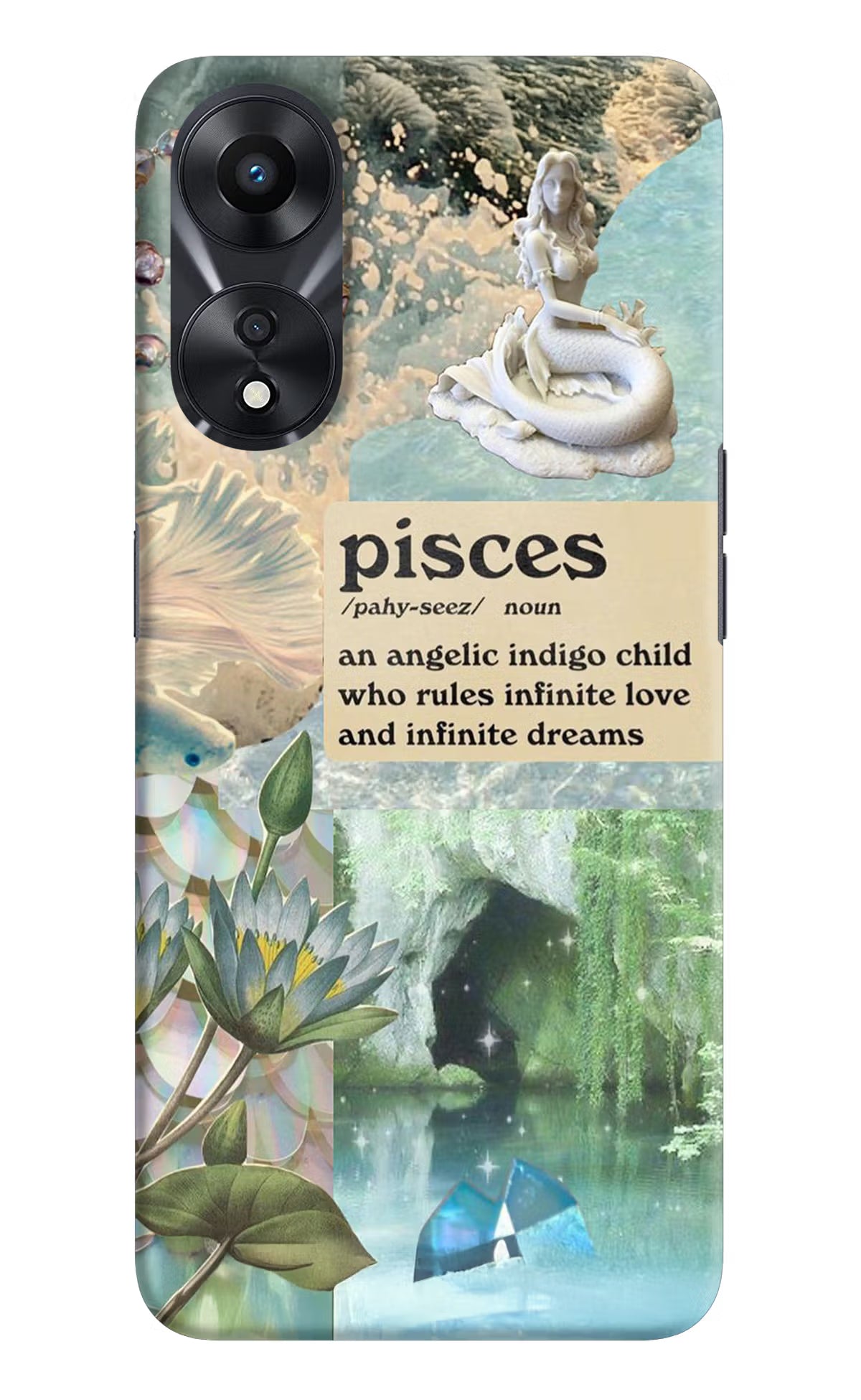 Pisces Zodiac Oppo A78 5G Hard Case Back Cover by Casekaro
