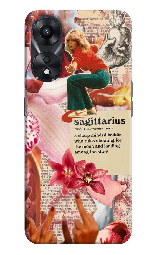 Sagittarius Zodiac Oppo A78 5G Hard Case Back Cover by Casekaro