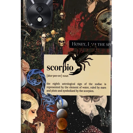 Scorpio Zodiac Oppo A78 5G Hard Case Back Cover by Casekaro