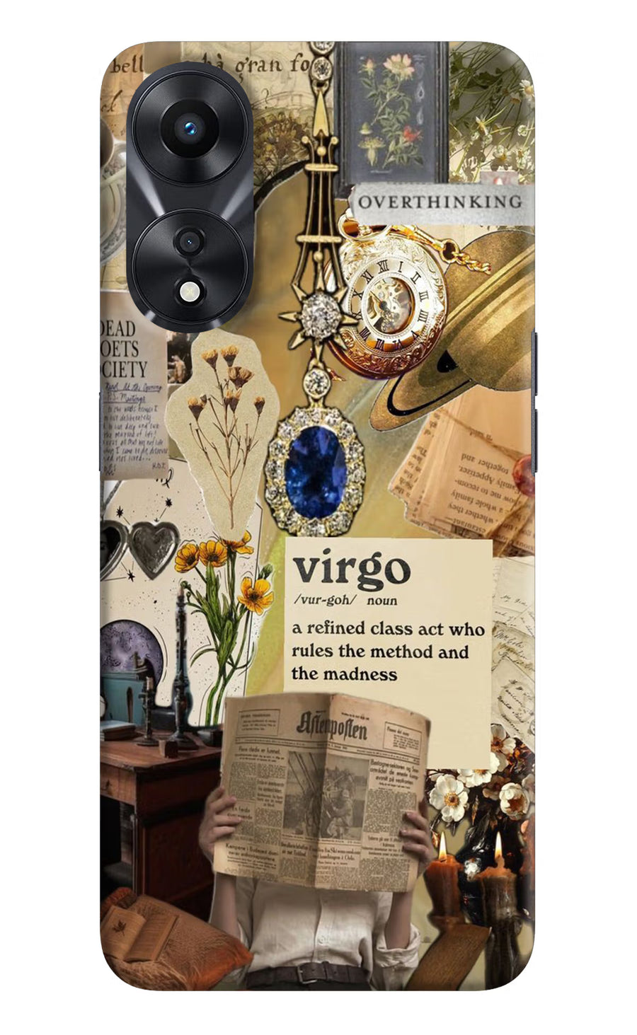 Virgo Zodiac Oppo A78 5G Back Cover, Hard case