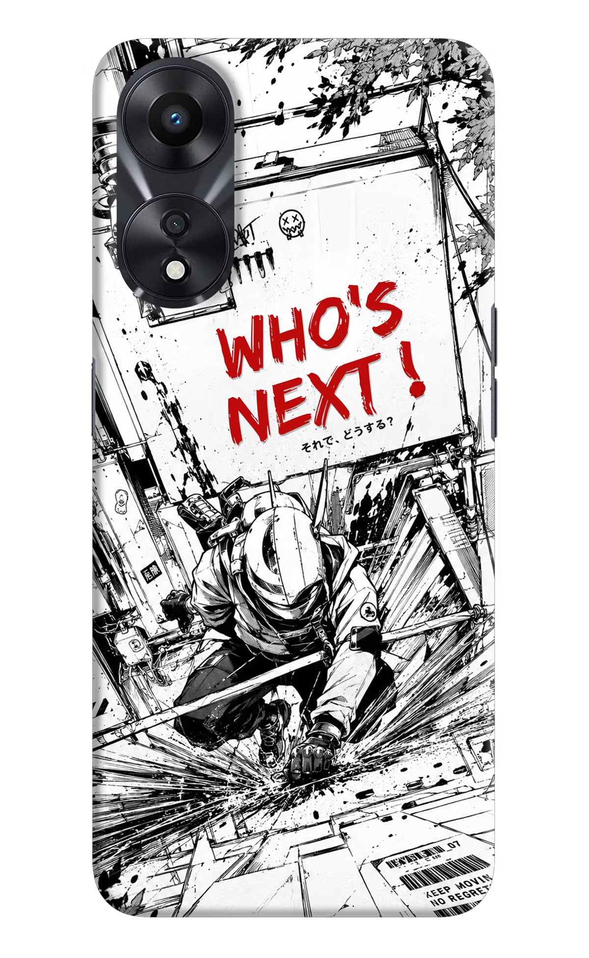 Who's Next Oppo A78 5G Hard Case Back Cover by Casekaro