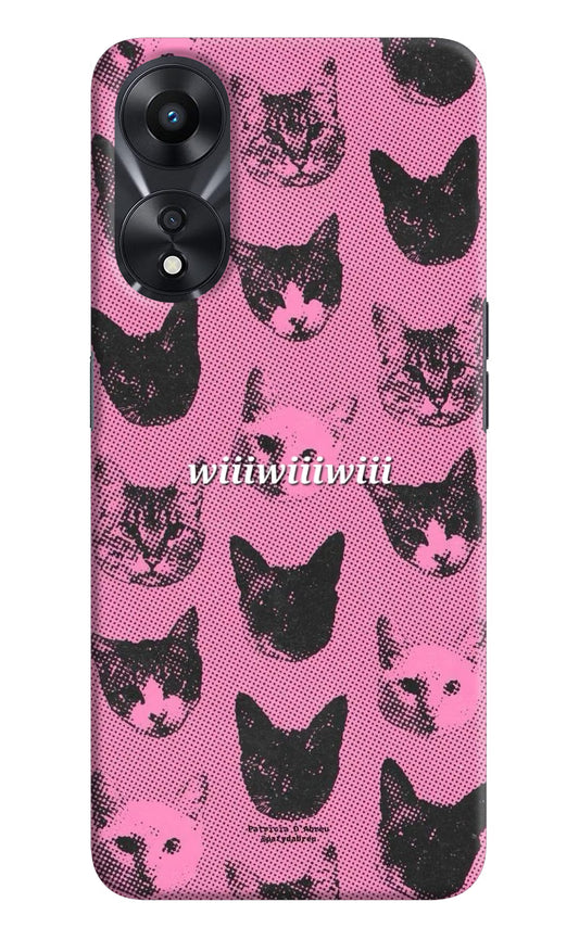 Pink Cats Oppo A78 5G Back Cover