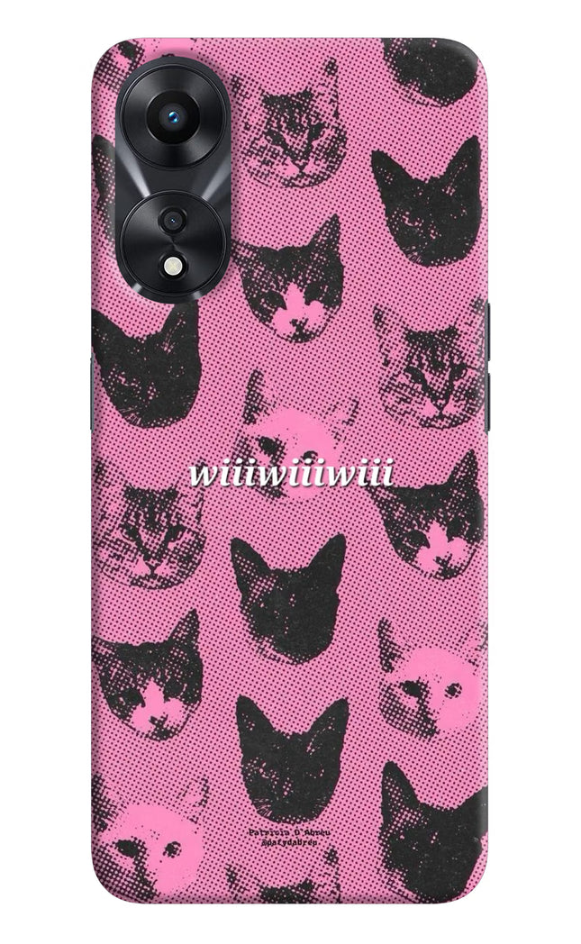 Pink Cats Oppo A78 5G Hard Case Back Cover by Casekaro