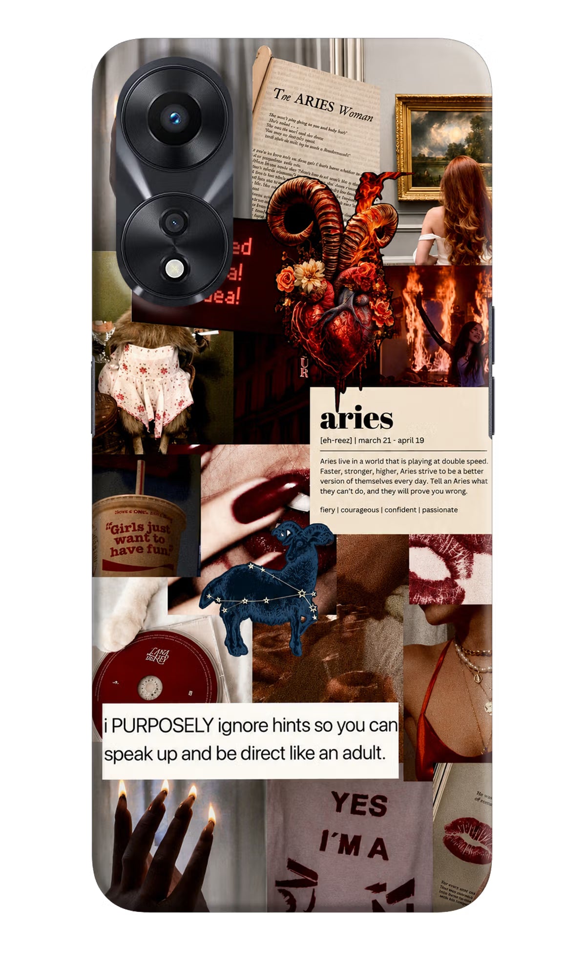 Zodiac Aries Oppo A78 5G Back Cover