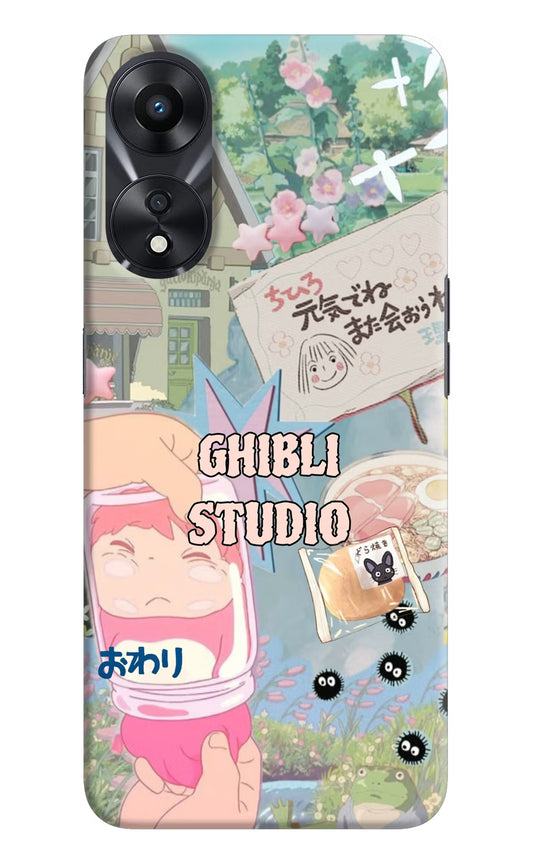 Studio Ghibli Oppo A78 5G Back Cover