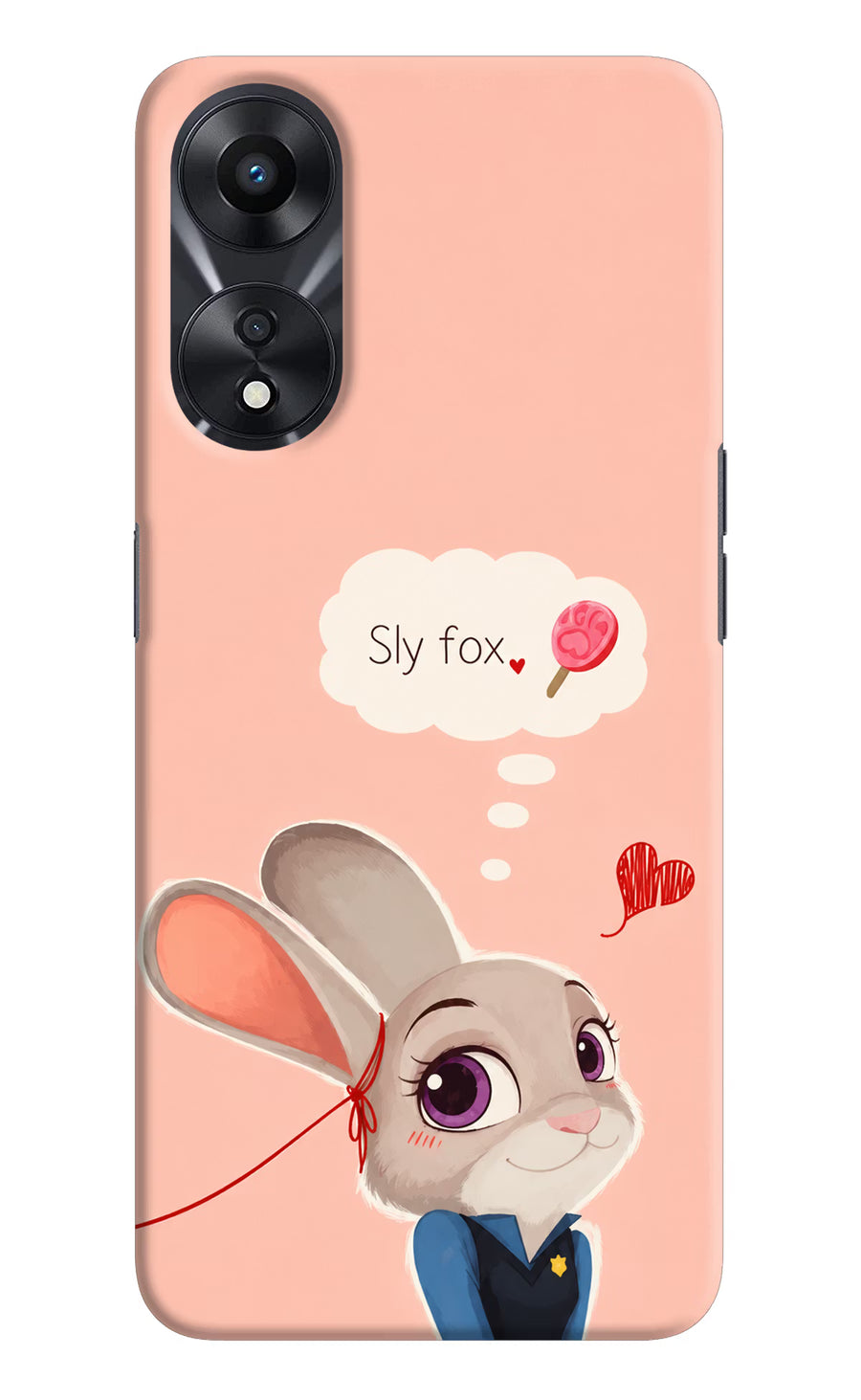 Judy Charm Oppo A78 5G Back Cover, Hard case