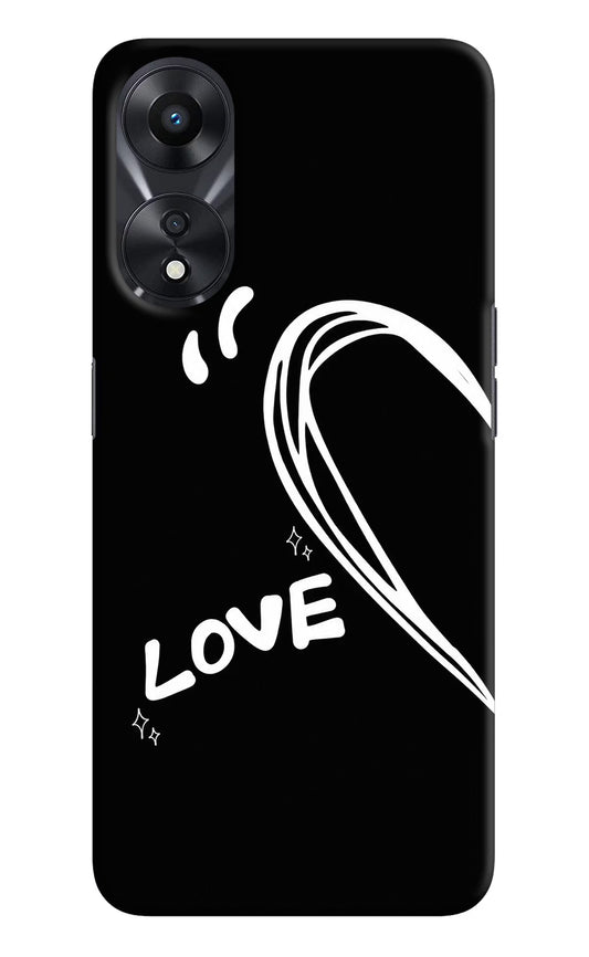 Love Line Oppo A78 5G Hard Case Back Cover by Casekaro