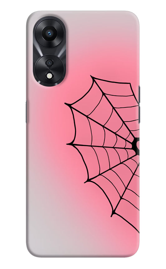 Pink Web Oppo A78 5G Hard Case Back Cover by Casekaro