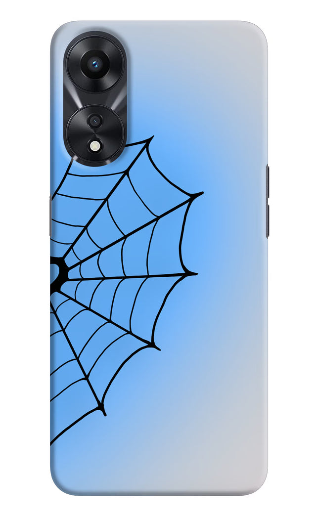 Blue Web Oppo A78 5G Hard Case Back Cover by Casekaro