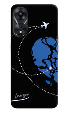 Love Orbit Oppo A78 5G Hard Case Back Cover by Casekaro