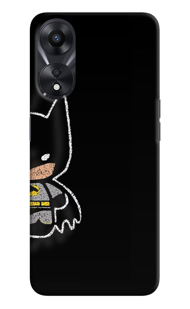 Bat Kitty Oppo A78 5G Hard Case Back Cover by Casekaro