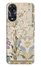 White Lily Oppo A78 5G Back Cover